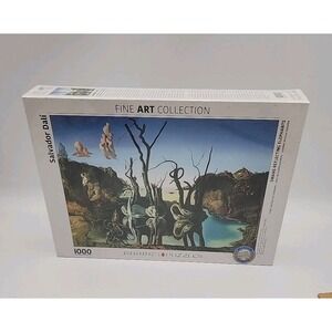 Eurographics 1000 Piece Jigsaw Puzzle - Salvador Dali Swans Reflecting Elephants